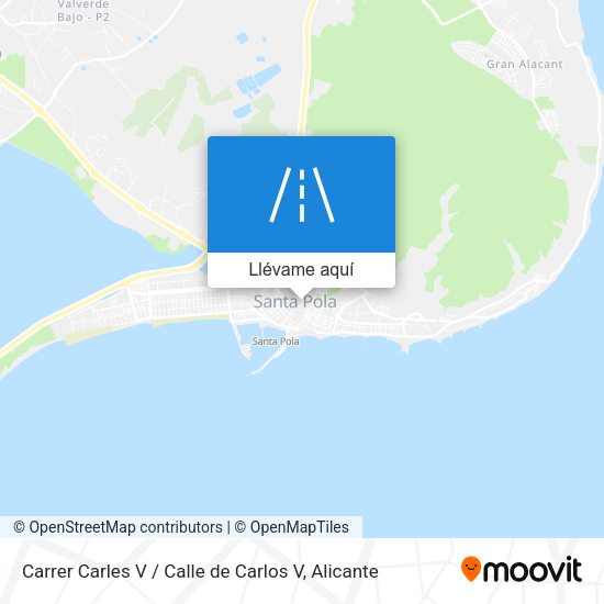 Mapa Carrer Carles V / Calle de Carlos V