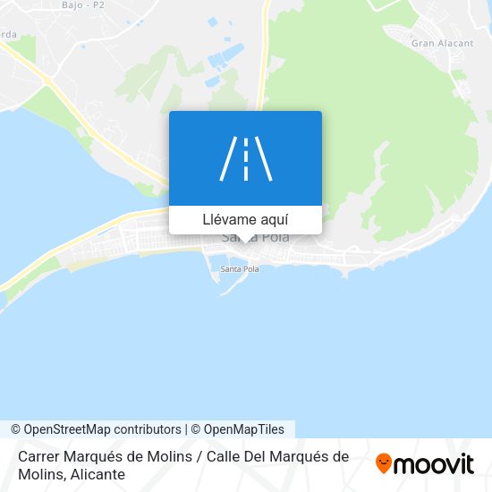 Mapa Carrer Marqués de Molins / Calle Del Marqués de Molins