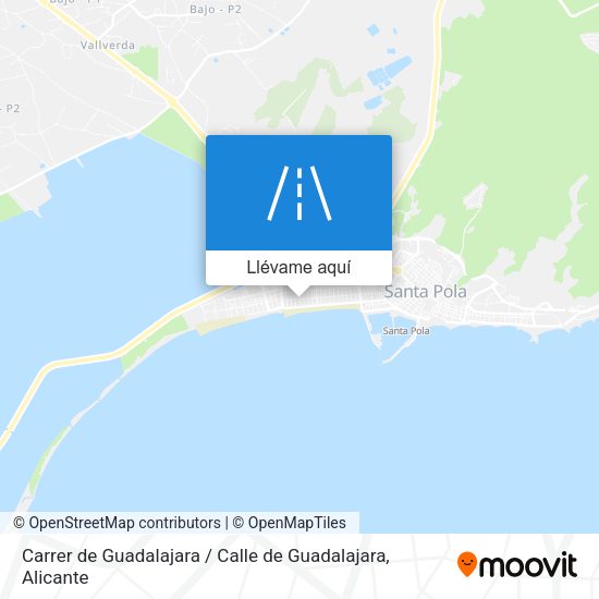 Mapa Carrer de Guadalajara / Calle de Guadalajara