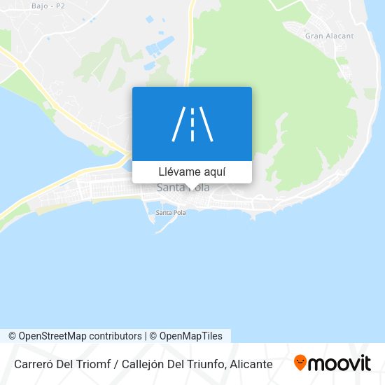 Mapa Carreró Del Triomf / Callejón Del Triunfo