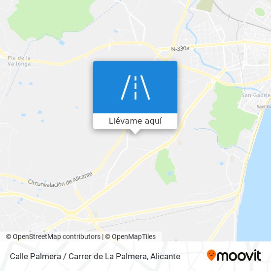 Mapa Calle Palmera / Carrer de La Palmera