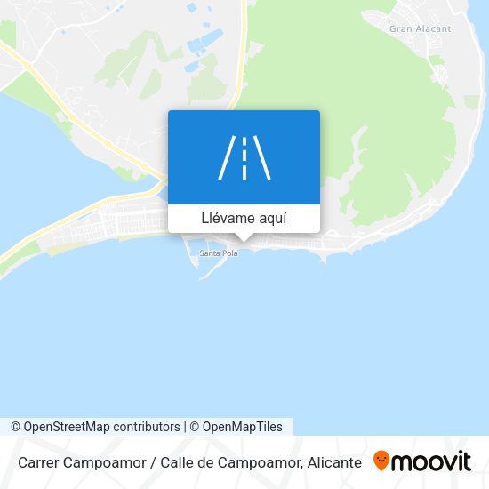 Mapa Carrer Campoamor / Calle de Campoamor