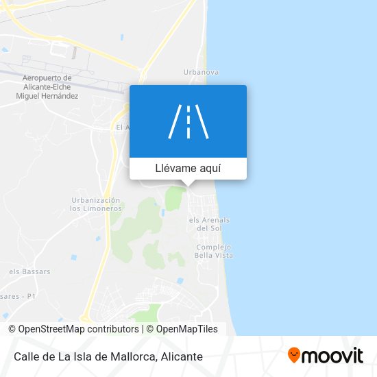 Mapa Calle de La Isla de Mallorca