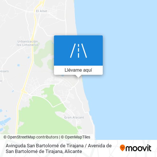 Mapa Avinguda San Bartolomé de Tirajana / Avenida de San Bartolomé de Tirajana