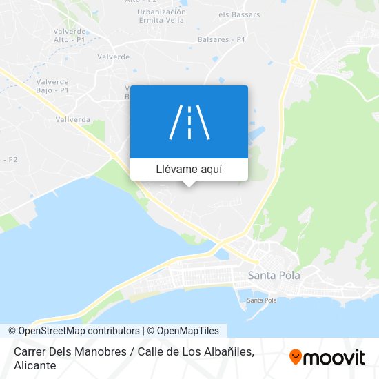 Mapa Carrer Dels Manobres / Calle de Los Albañiles