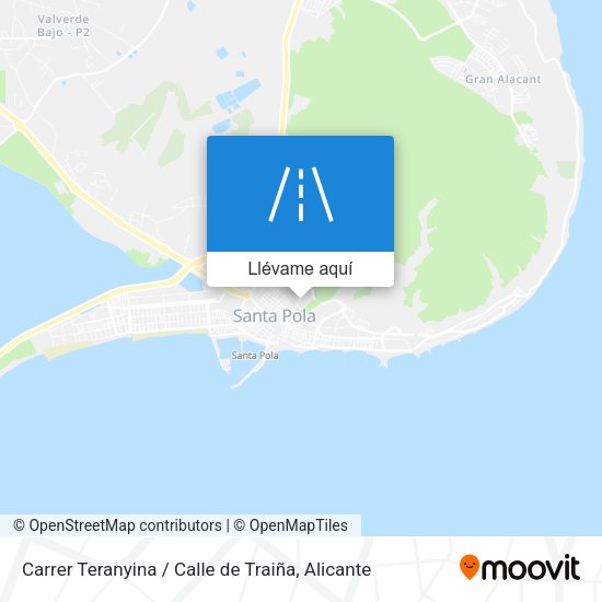 Mapa Carrer Teranyina / Calle de Traiña