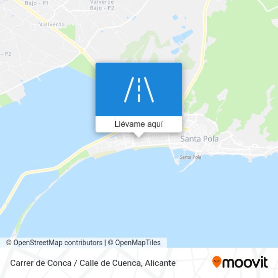 Mapa Carrer de Conca / Calle de Cuenca