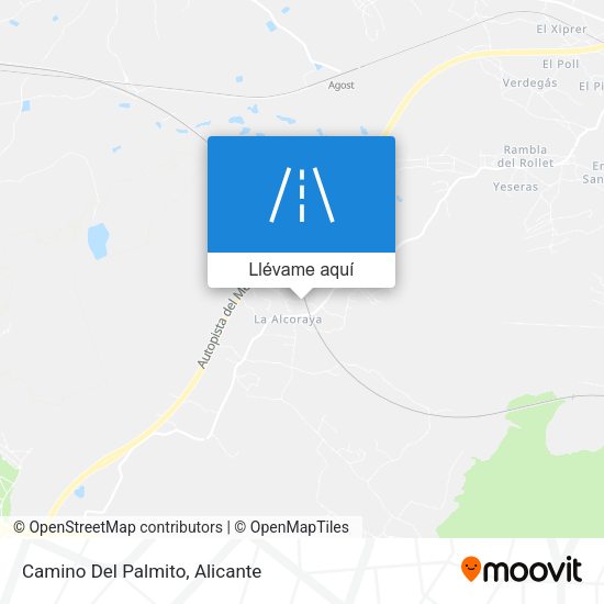 Mapa Camino Del Palmito