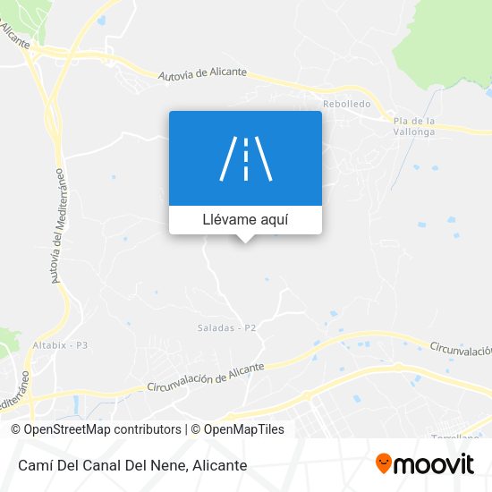 Mapa Camí Del Canal Del Nene