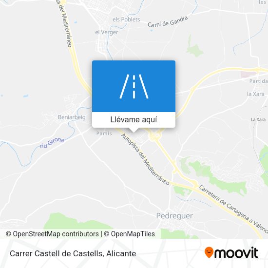 Mapa Carrer Castell de Castells