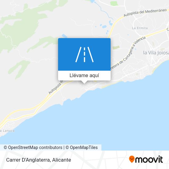 Mapa Carrer D'Anglaterra