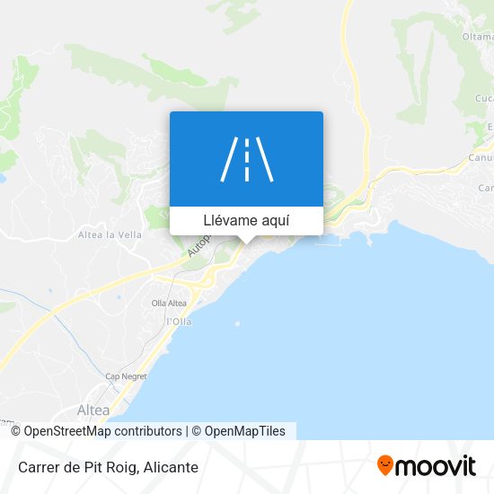 Mapa Carrer de Pit Roig