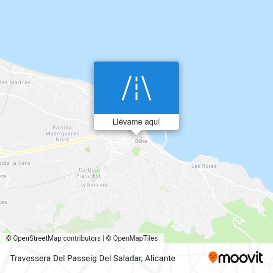 Mapa Travessera Del Passeig Del Saladar