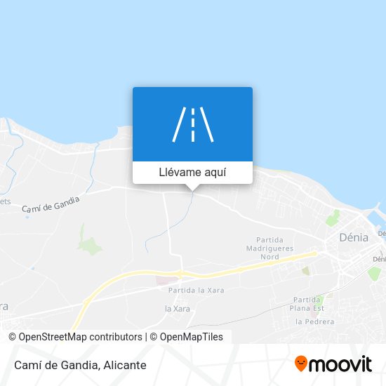 Mapa Camí de Gandia