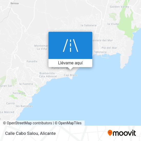 Mapa Calle Cabo Salou