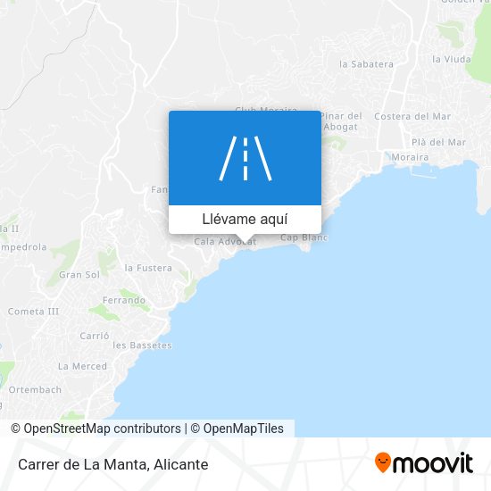 Mapa Carrer de La Manta