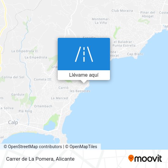 Mapa Carrer de La Pomera