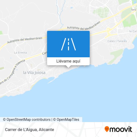 Mapa Carrer de L'Aigua