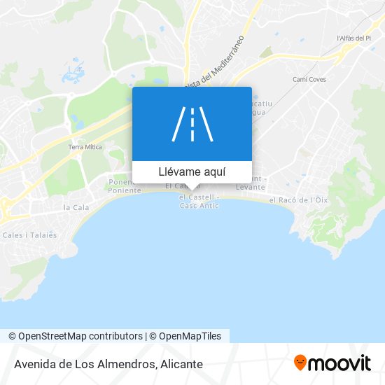 Mapa Avenida de Los Almendros