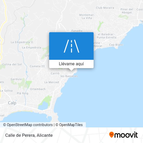 Mapa Calle de Perera