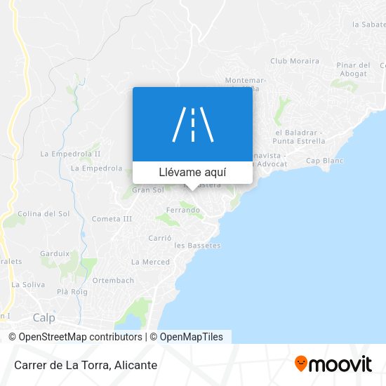 Mapa Carrer de La Torra