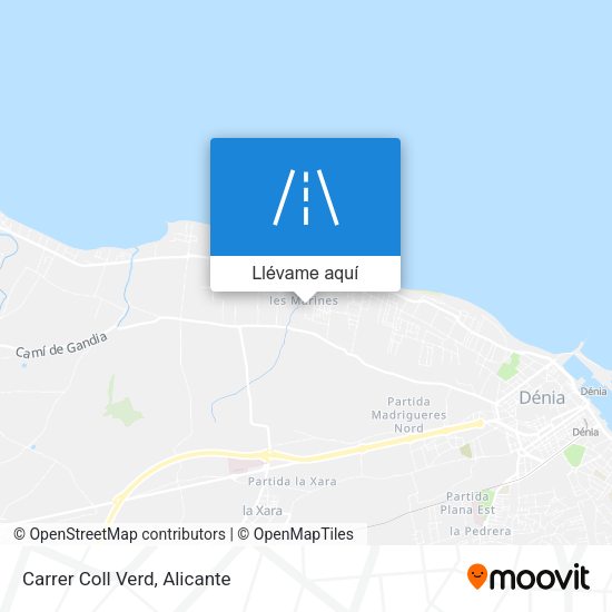 Mapa Carrer Coll Verd