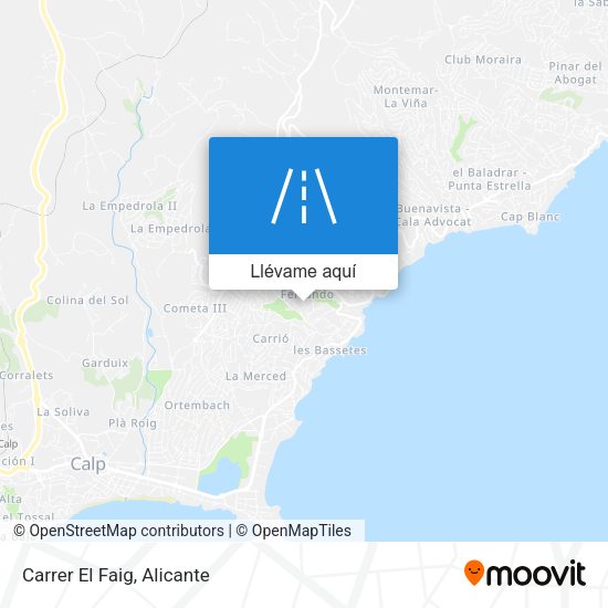 Mapa Carrer El Faig