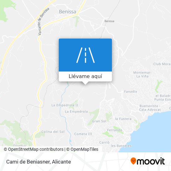 Mapa Cami de Beniasner