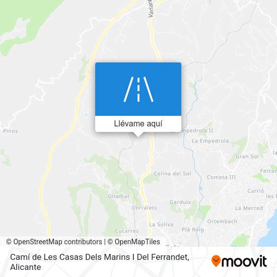 Mapa Camí de Les Casas Dels Marins I Del Ferrandet
