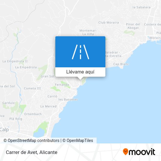 Mapa Carrer de Avet