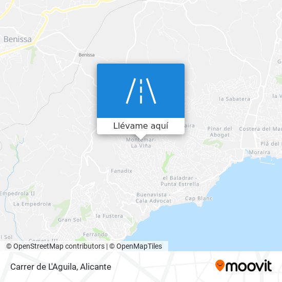 Mapa Carrer de L'Aguila