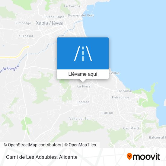 Mapa Cami de Les Adsubies