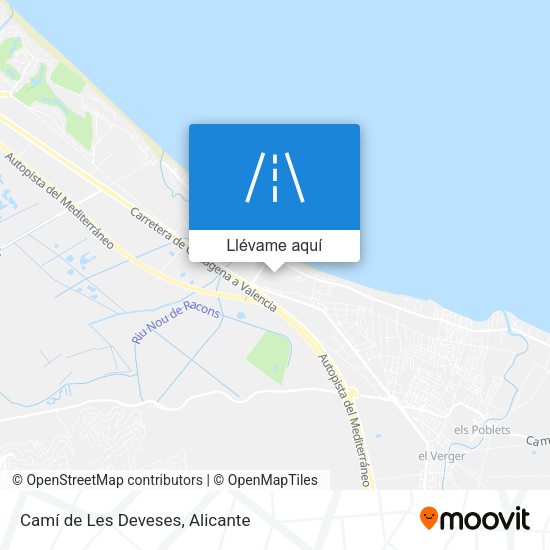 Mapa Camí de Les Deveses