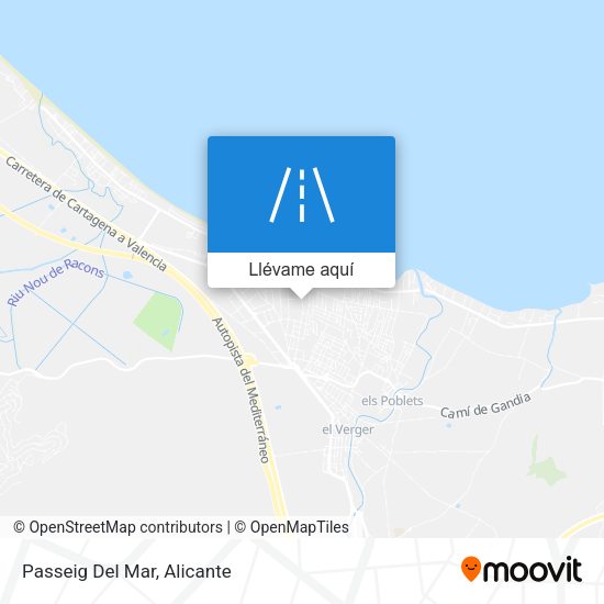 Mapa Passeig Del Mar