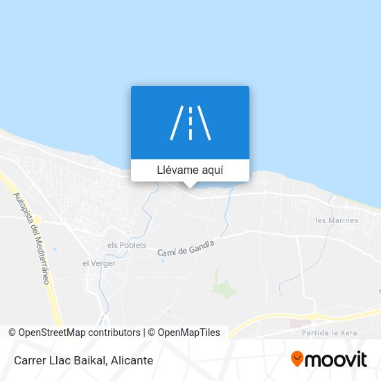 Mapa Carrer Llac Baikal