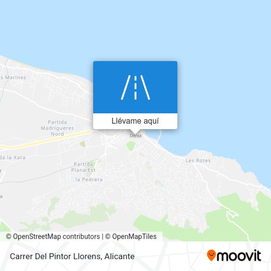 Mapa Carrer Del Pintor Llorens