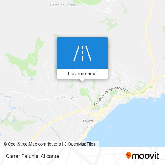 Mapa Carrer Petunia