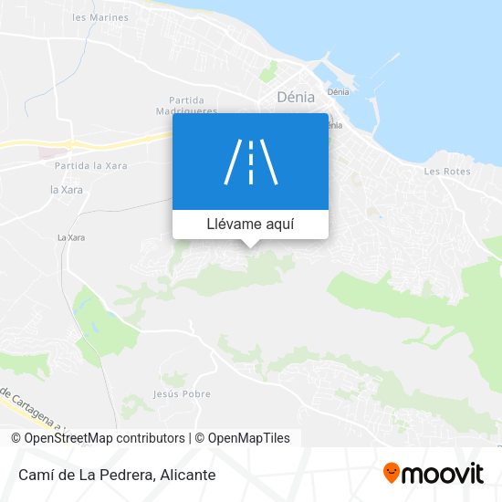 Mapa Camí de La Pedrera