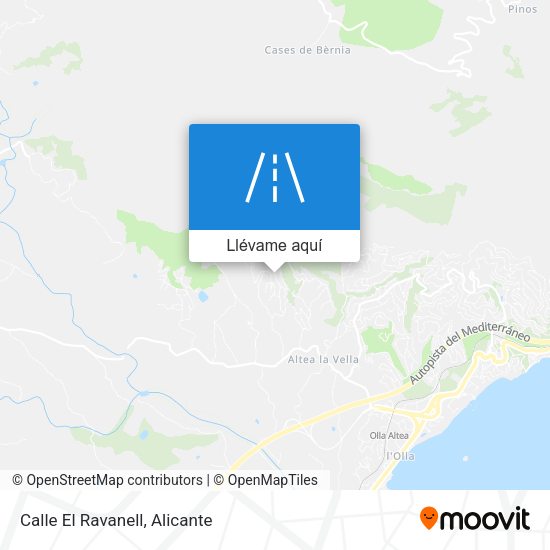 Mapa Calle El Ravanell