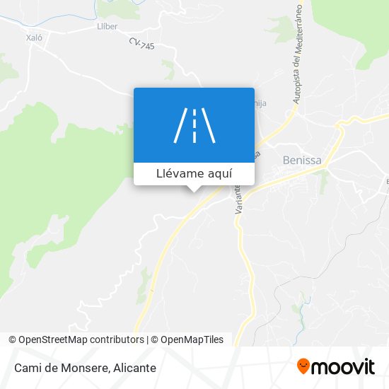 Mapa Cami de Monsere
