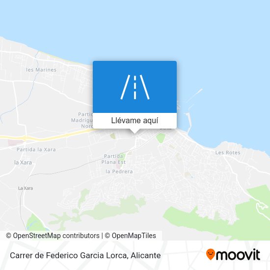 Mapa Carrer de Federico Garcia Lorca