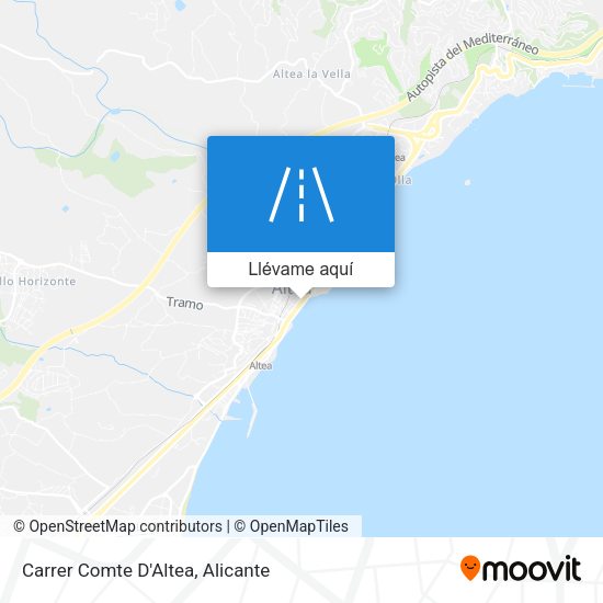 Mapa Carrer Comte D'Altea