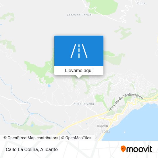 Mapa Calle La Colina