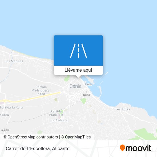Mapa Carrer de L'Escollera