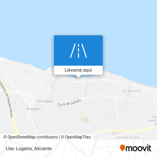 Mapa Llac Lugano