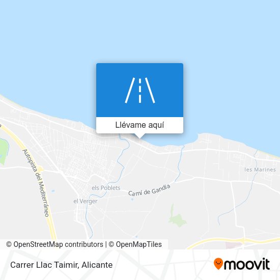 Mapa Carrer Llac Taimir