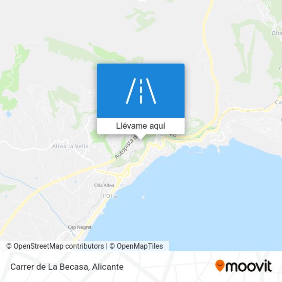 Mapa Carrer de La Becasa