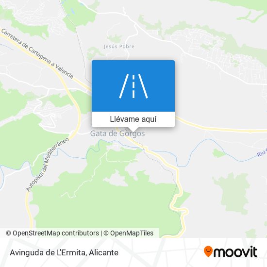 Mapa Avinguda de L'Ermita