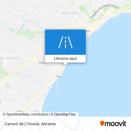 Mapa Carreró de L'Hostal