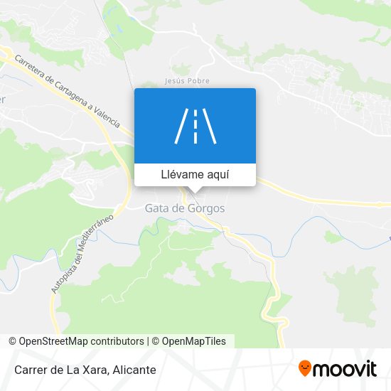 Mapa Carrer de La Xara